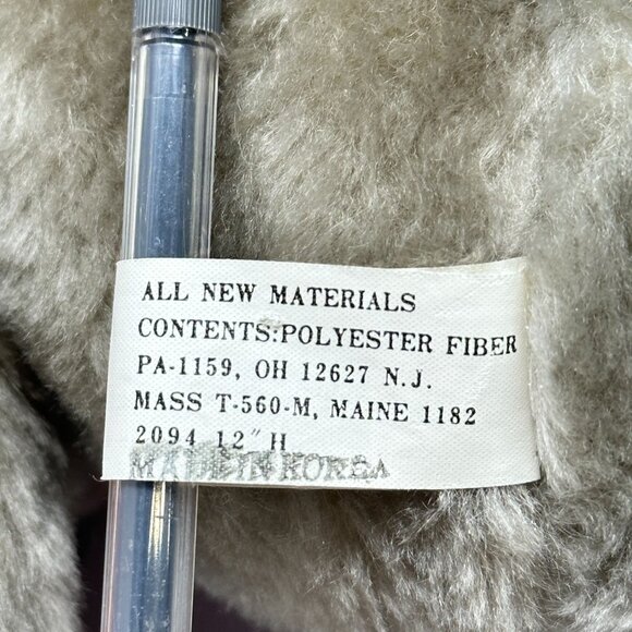 Prestige Toy Christmas Mouse Plush Vintage 1985 11 Inch Santa Hat Red Bow - Picture 6 of 7